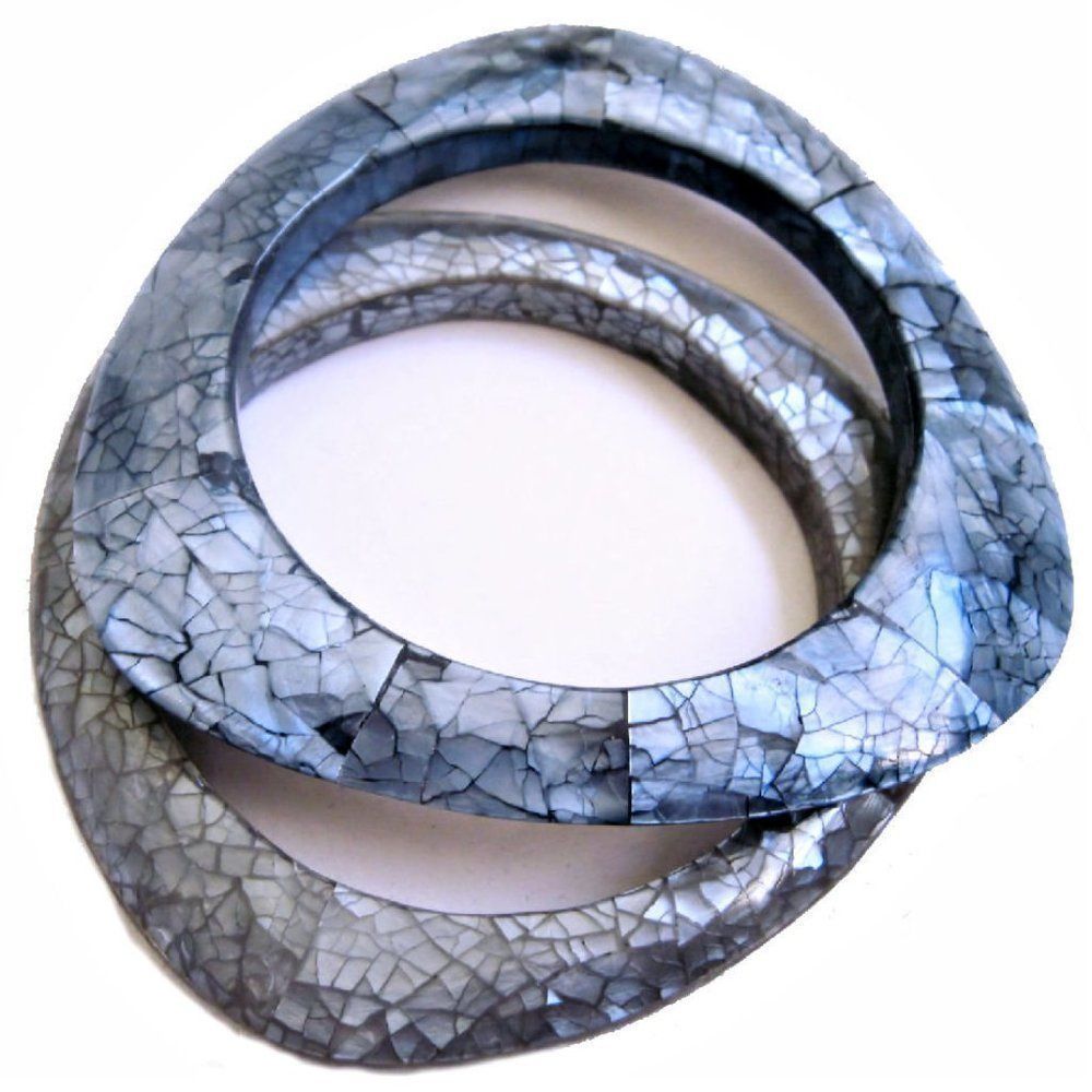 Nest Designer MOTHER OF PEARL Bangle Bracelets NEW